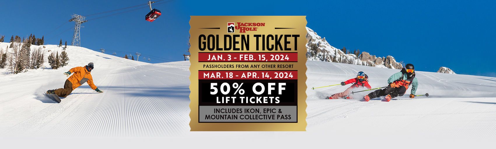 Golden Ticket dates